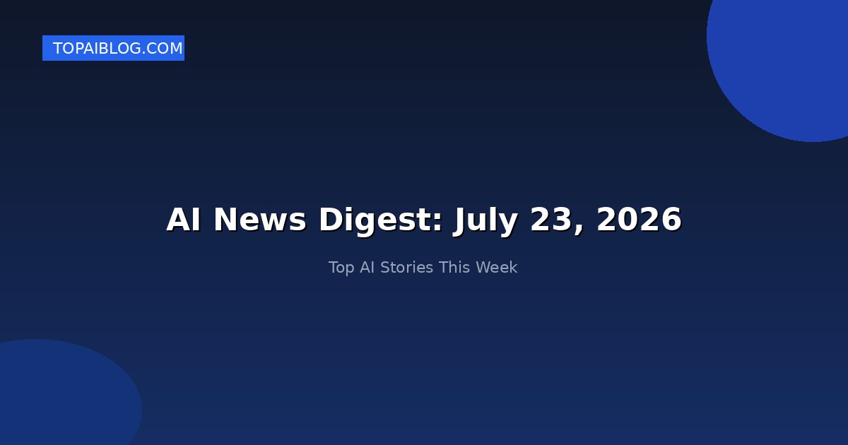 AI News Digest: July 23, 2026